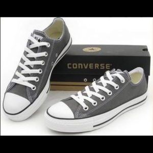 Gray Low Top Converse Sneakers